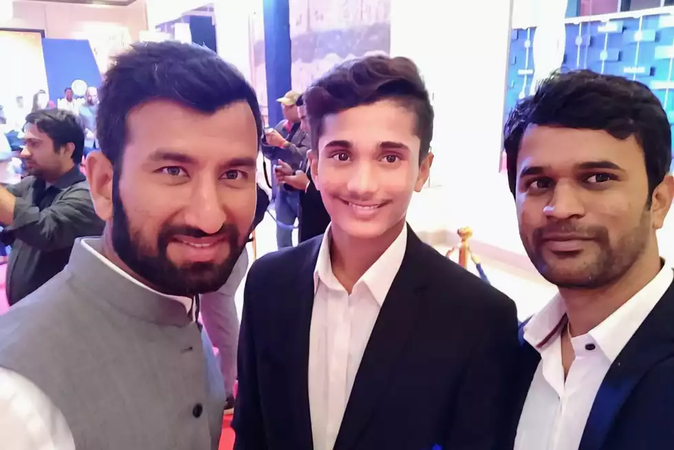 Nitish Reddy at the BCCI awards after his exploits in the 2017-18 Vijay Merchant Trophy Nitish Reddy at the BCCI awards after his exploits in the 2017-18 Vijay Merchant Trophy