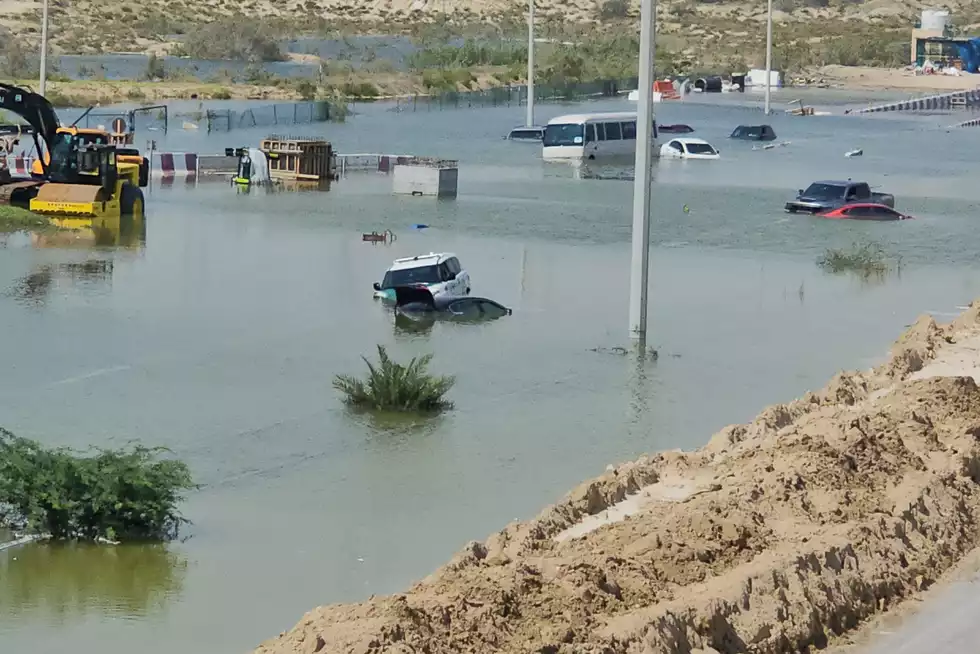 The intense rainfall in the UAE in April this year adversely affected daily life The intense rainfall in the UAE in April this year adversely affected daily life
